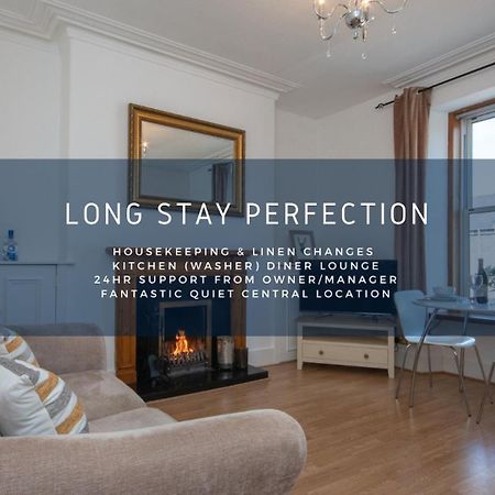 Dwellcome Home Ltd 1 Bed Apt, Half Mile To Union Street Yet Quiet, Free Parking, Fast Wifi, Ideal For Long Term Contractor, Etc Stays, Fully Equipped Kitchen, Regular Housekeeping Option - See Our Site For Assurance アバディーン エクステリア 写真